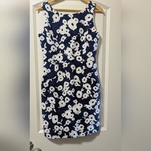 Kate Spade Floral Navy and White Dress